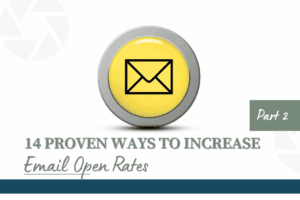 Same yellow envelope graphic as Part 1, now with a “Part 2” label and identical title text on a white background.
