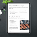 Stock photography ideas for digital life and everyday food scenes displayed on a tablet