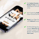 A phone with an Instagram template on and showing the benefits of using the product